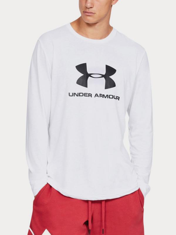 Tričko Under Armour Sportstyle Logo Ls Bílá