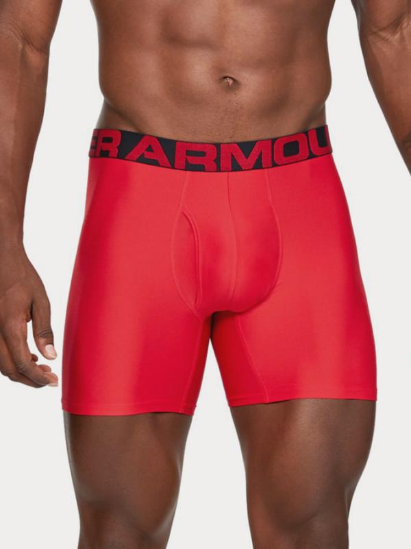 Boxerky Under Armour Tech 6In 2 Pack Červená