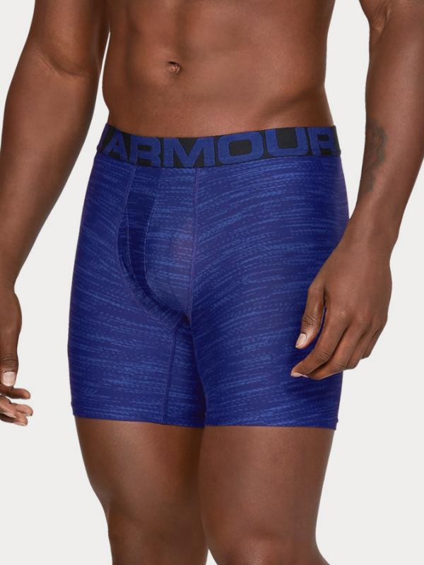 Boxerky Under Armour Tech 6In 2 Pack Novelty Modrá