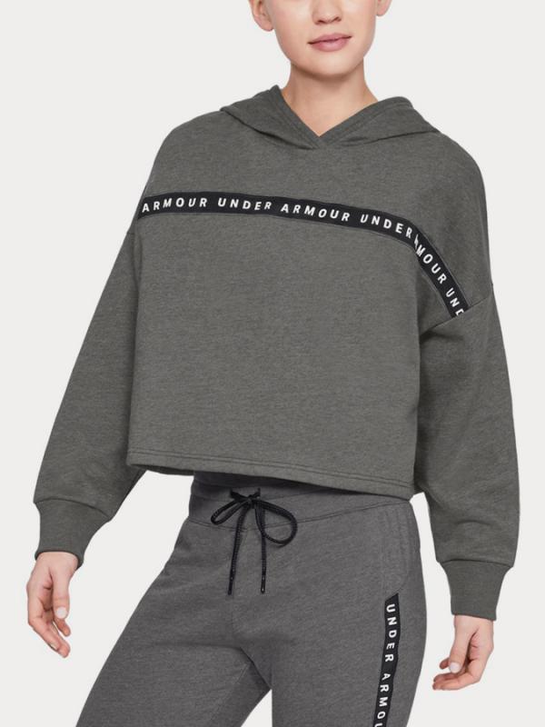 Mikina Under Armour Taped Fleece Hoodie Černá