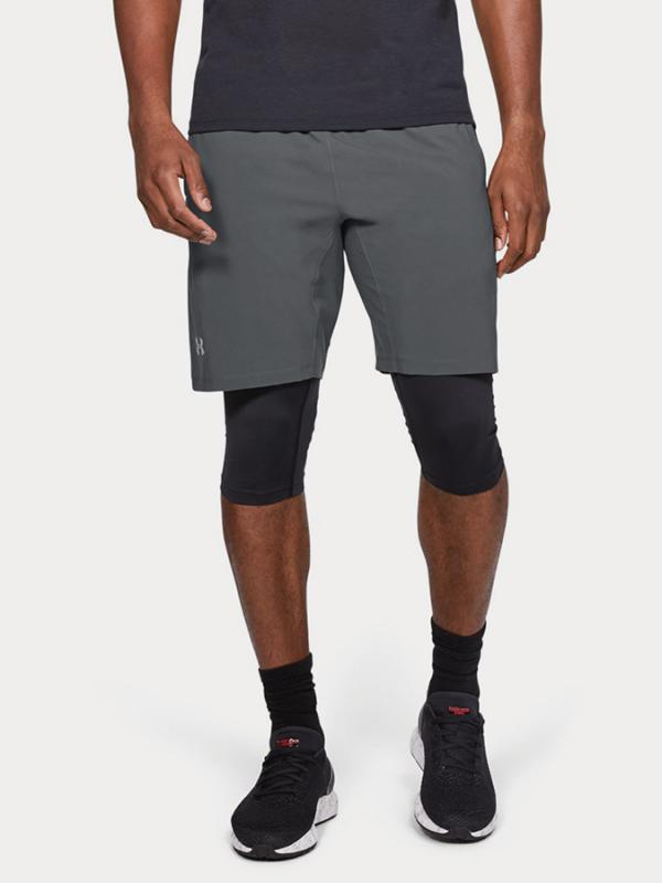 Kraťasy Under Armour Launch Sw 2-In-1 Long Short Šedá