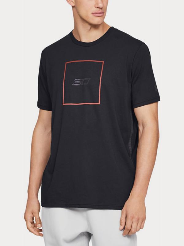 Tričko Under Armour Sc30 Box Logo Tee Černá