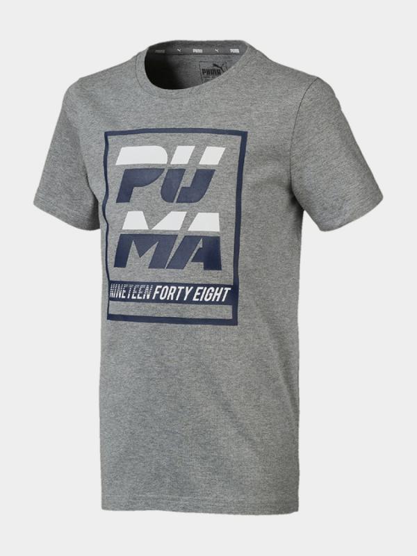 Tričko Puma Alpha Graphic Tee Šedá