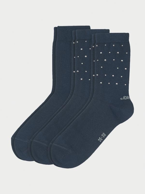 Ponožky s.Oliver S20548-5900 - 3 Pack Barevná