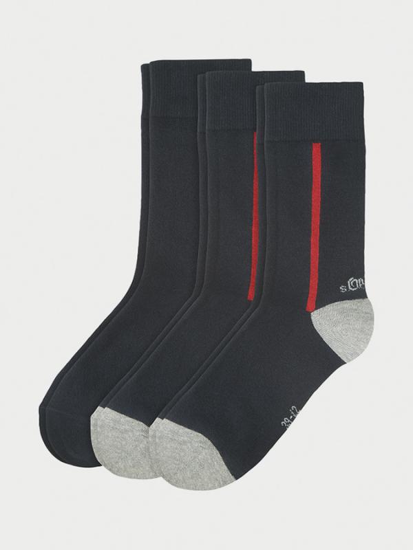 Ponožky s.Oliver S20543-5900 - 3 Pack Barevná