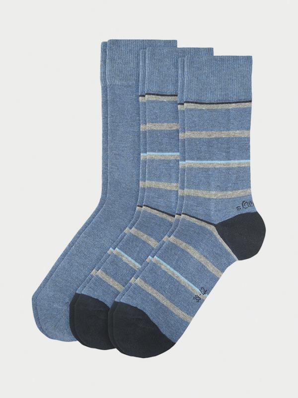 Ponožky s.Oliver S20544-5500 - 3 Pack Barevná