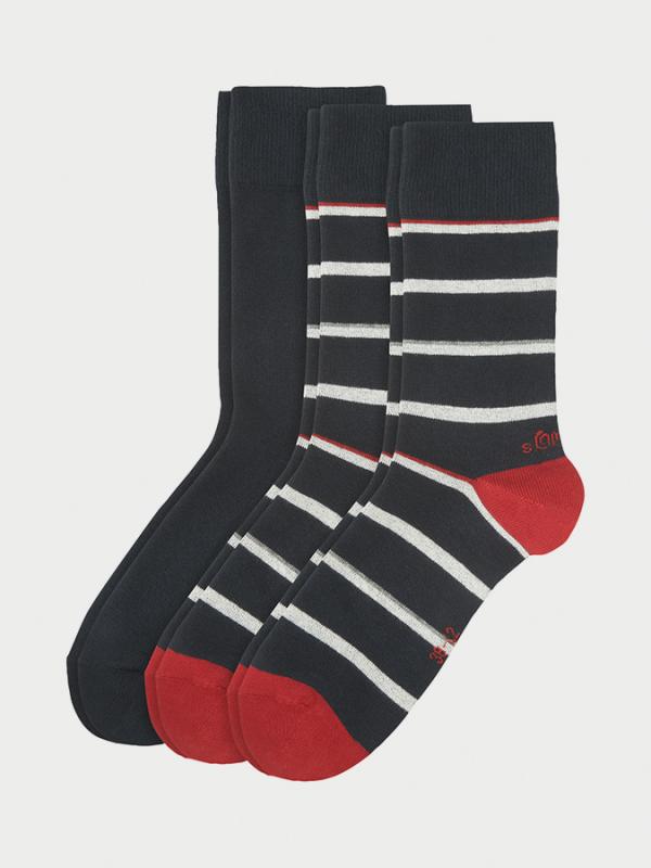 Ponožky s.Oliver S20544-5900 - 3 Pack Barevná