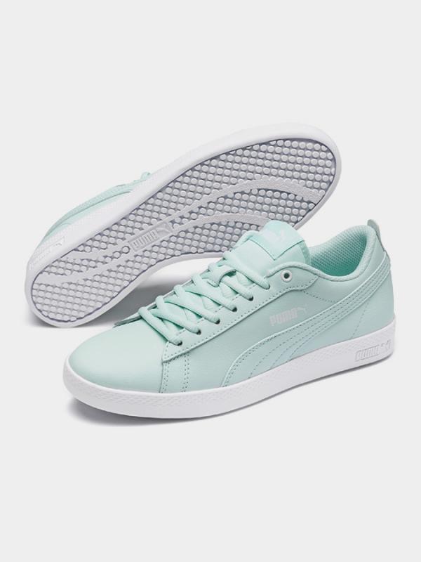 Boty Puma Smash Wns v2 L Fair Aqua- White Zelená