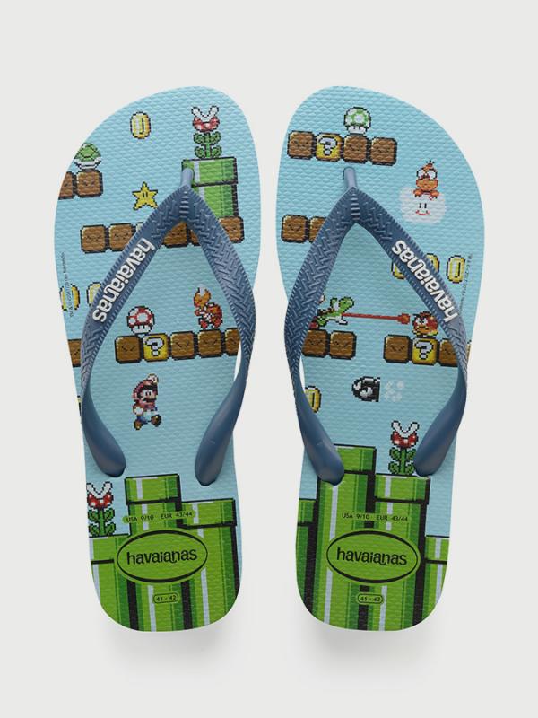 Žabky Havaianas Mario Bros Blue Splash Barevná