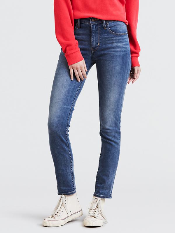 Džíny Levi's® 721 High Rise Skinny Modrá