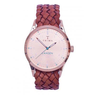 Hodinky TRIWA Rose Lansen Brown Braided Mono