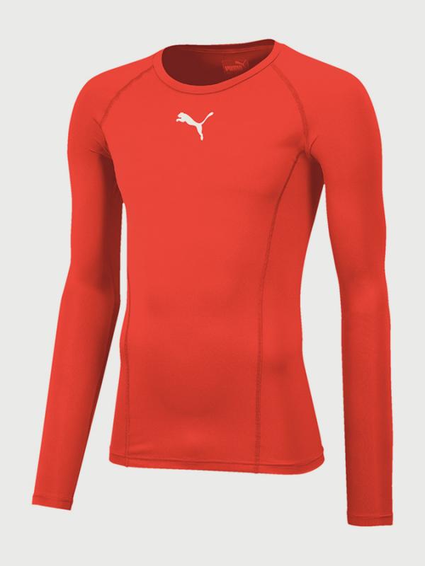 Tričko Puma LIGA Baselayer Tee LS Červená