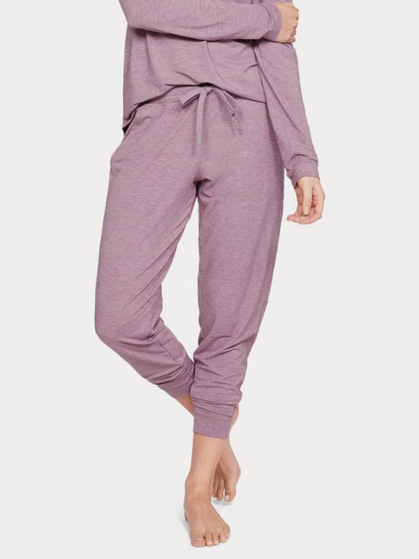 Tepláky Under Armour Recovery Sleepwear Jogger Fialová