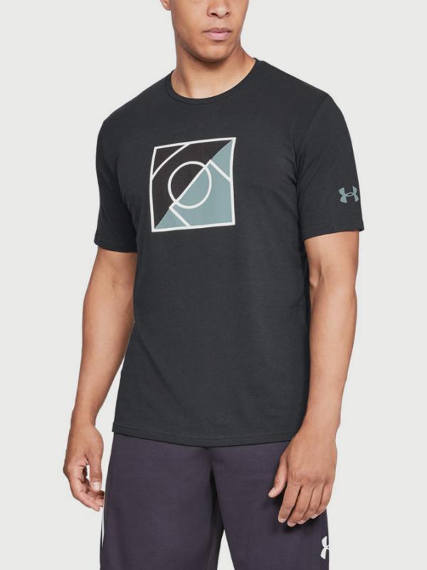 Tričko Under Armour Top of the Key SS Tee Černá