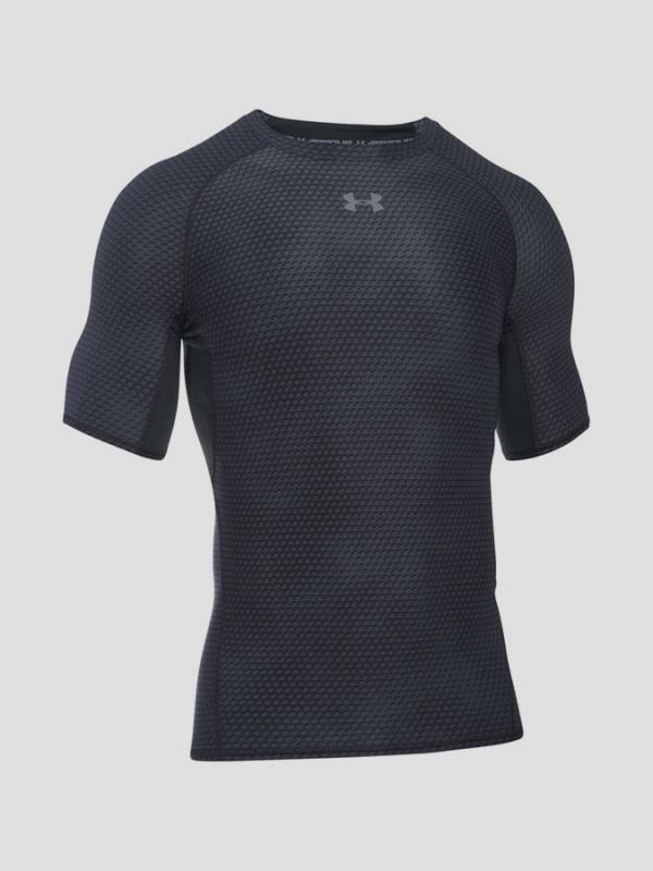 Kompresní tričko Under Armour Heatgear Printed SS Černá
