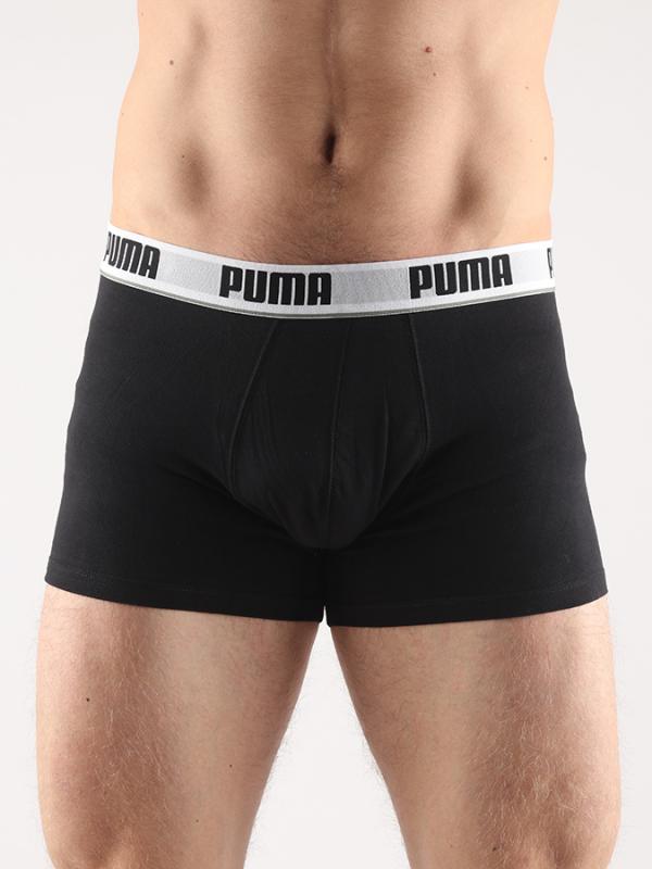 Boxerky Puma Basic Stripe Elastic Trunk 2 Pack Černá