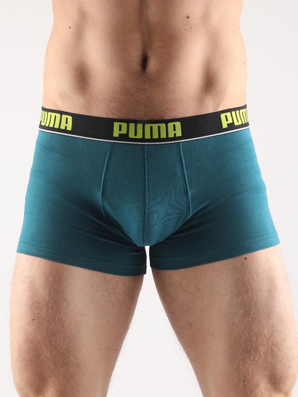 Boxerky Puma Basic Stripe Elastic Trunk 2 Pack Modrá