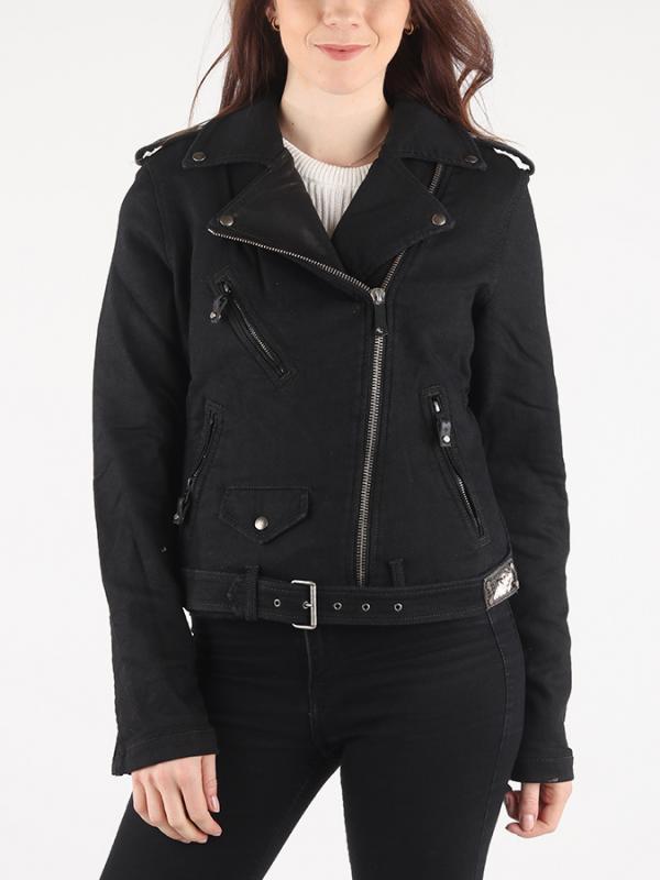 Bunda Diesel REBOOT-B-BIKER-J-FL GIACCA Černá