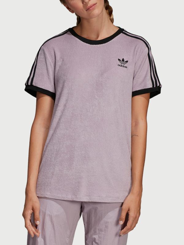 Tričko adidas Originals 3 Stripes Tee Růžová