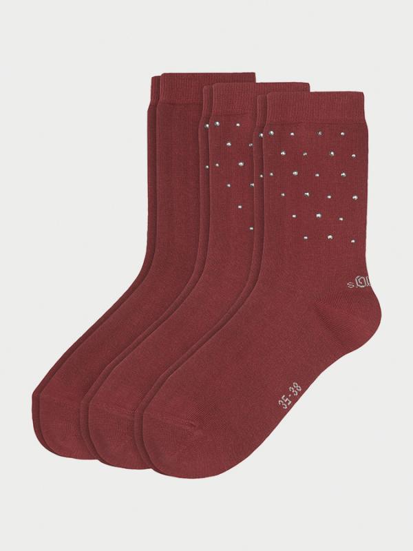 Ponožky s.Oliver S20548-3750 - 3 Pack Barevná
