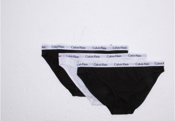 Calvin Klein 3 Pack Bikinis Black/ White