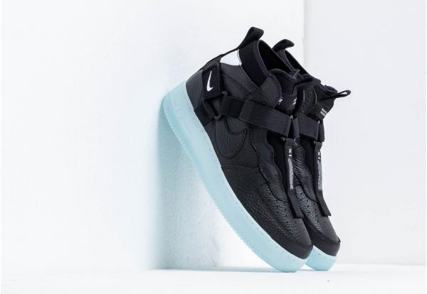 Nike Air Force 1 Utility Mid Black/ Half Blue-White