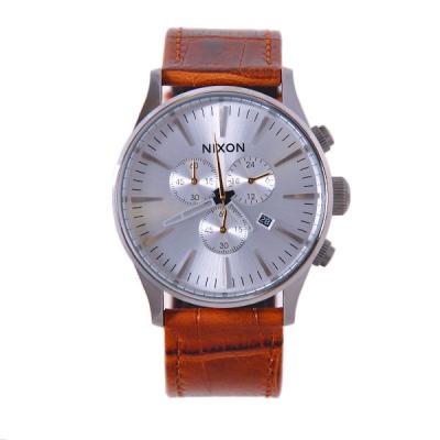 Hodinky Nixon Sentry chrono leather Saddle Gator
