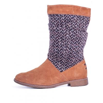 Boty Toms Serra Brown sugar suede textille