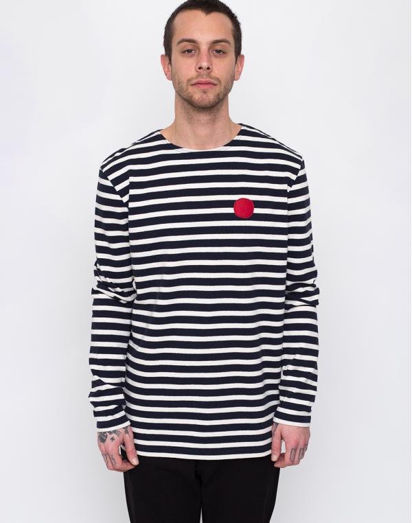 Loreak Boatneck Dot Rustic Jersey Navy M
