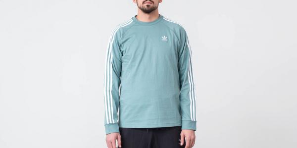 adidas 3-Stripes Longsleeves Tee Vapour Steel