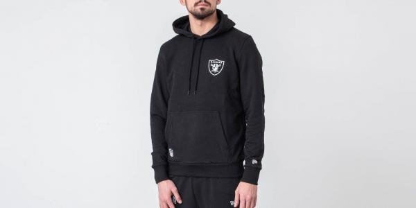 New Era NFL Team Logo Hoodie Oakland Raiders Black