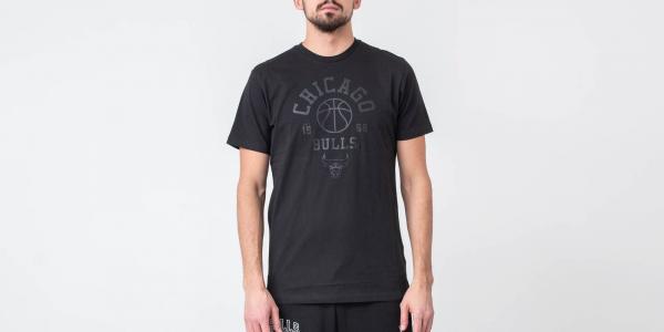 New Era NBA Tonal Basketball Tee Chicago Bulls Black