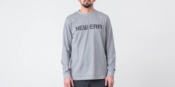 New Era Rain Camo Longsleeve Tee Light Grey Heather