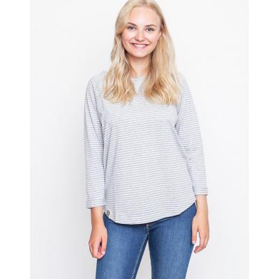 Triko Wemoto Shane White - Heather Grey (Striped)