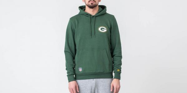 New Era NFL Team Logo Hoodie Green Bay Packers Green