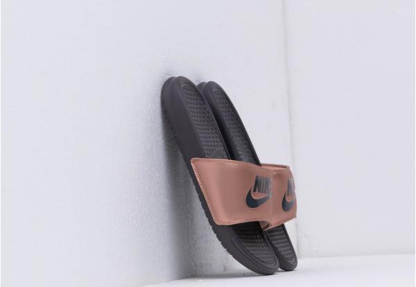 Nike Wmns Benassi Jdi Mtlc Red Bronze/ Thunder Grey