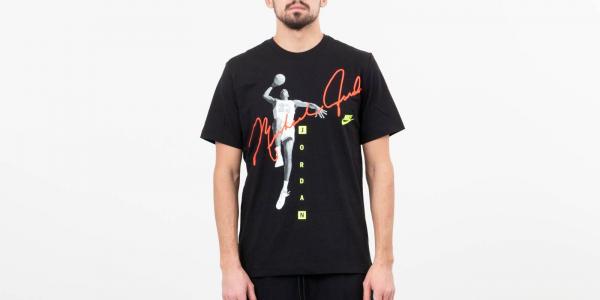 Jordan MJ Photo Signature Tee Black