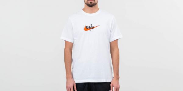 Nike SB Tee White/ Safety Orange