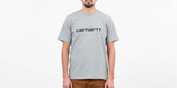 Carhartt WIP Script Tee Grey Heather/ Black