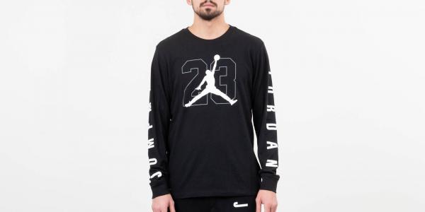 Jordan Air Jumpman 23 Longsleeve Tee Black