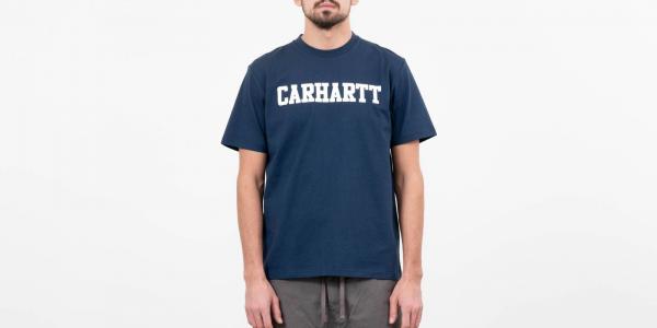 Carhartt WIP Shortsleeve College Tee blue/ white