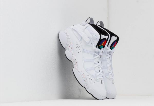 Jordan 6 Rings White/ Black-Canyon Gold-University Red