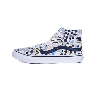 Sneakers - tenisky Vans SK8-Hi Slim x Eley Kishimoto drums / white