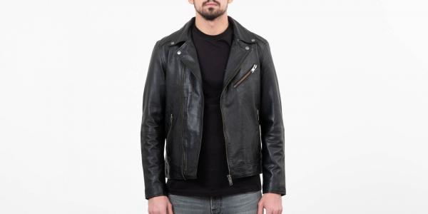 SELECTED B-02 Biker Leather Jacket Black
