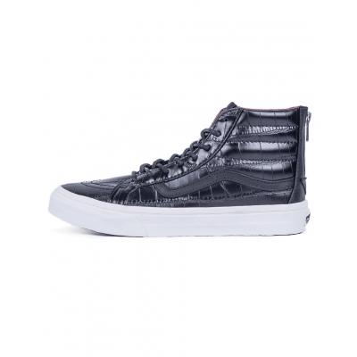 Sneakers - tenisky Vans SK8-HI SLIM ZIP (Croc Leather) black