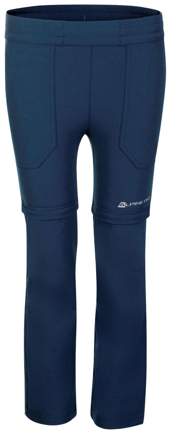 ALPINE PRO PANTALEO 4 MODRÁ / TYRKYSOVĚ MODRÁ Dětské Softshellové Kalhoty 104-110