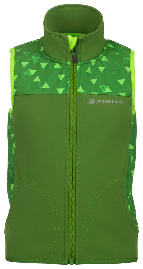ALPINE PRO ASKLEPIOSO Dětská Softshellová Vesta 104-110