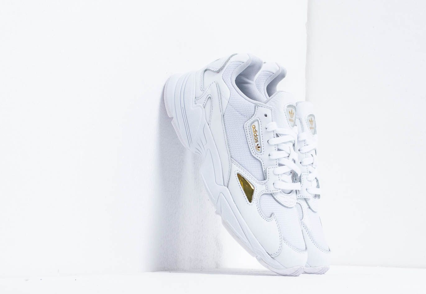 adidas falcon w white gold