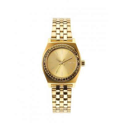 Hodinky Nixon Small Time Teller all gold crystal