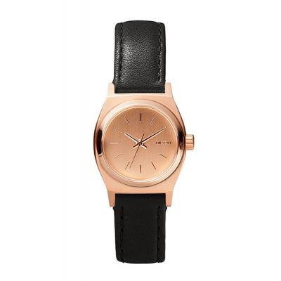 Hodinky Nixon Small Time Teller Leather all rose gold/black